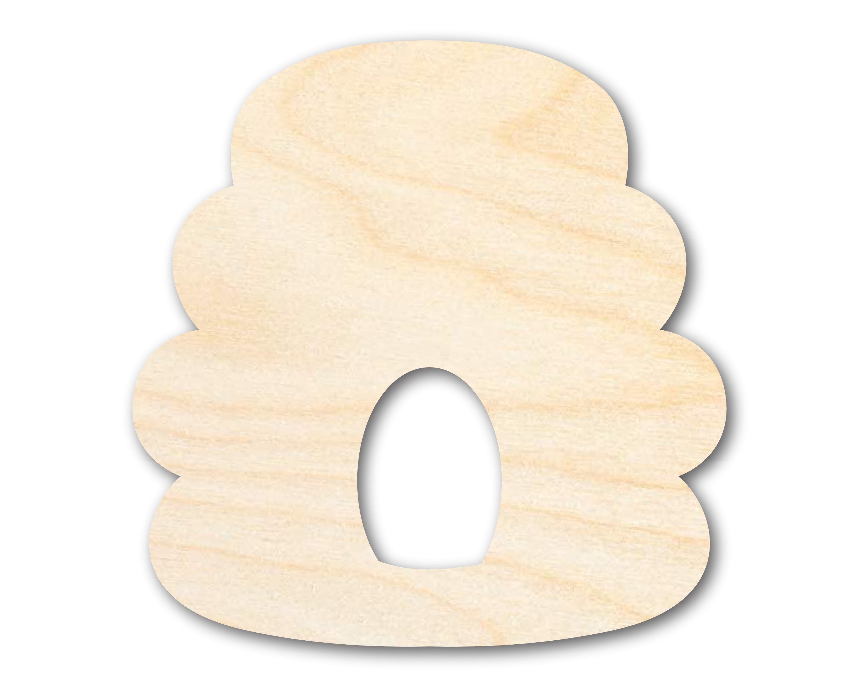 Unfinished Wood Beehive Shape - Craft - up to 46"