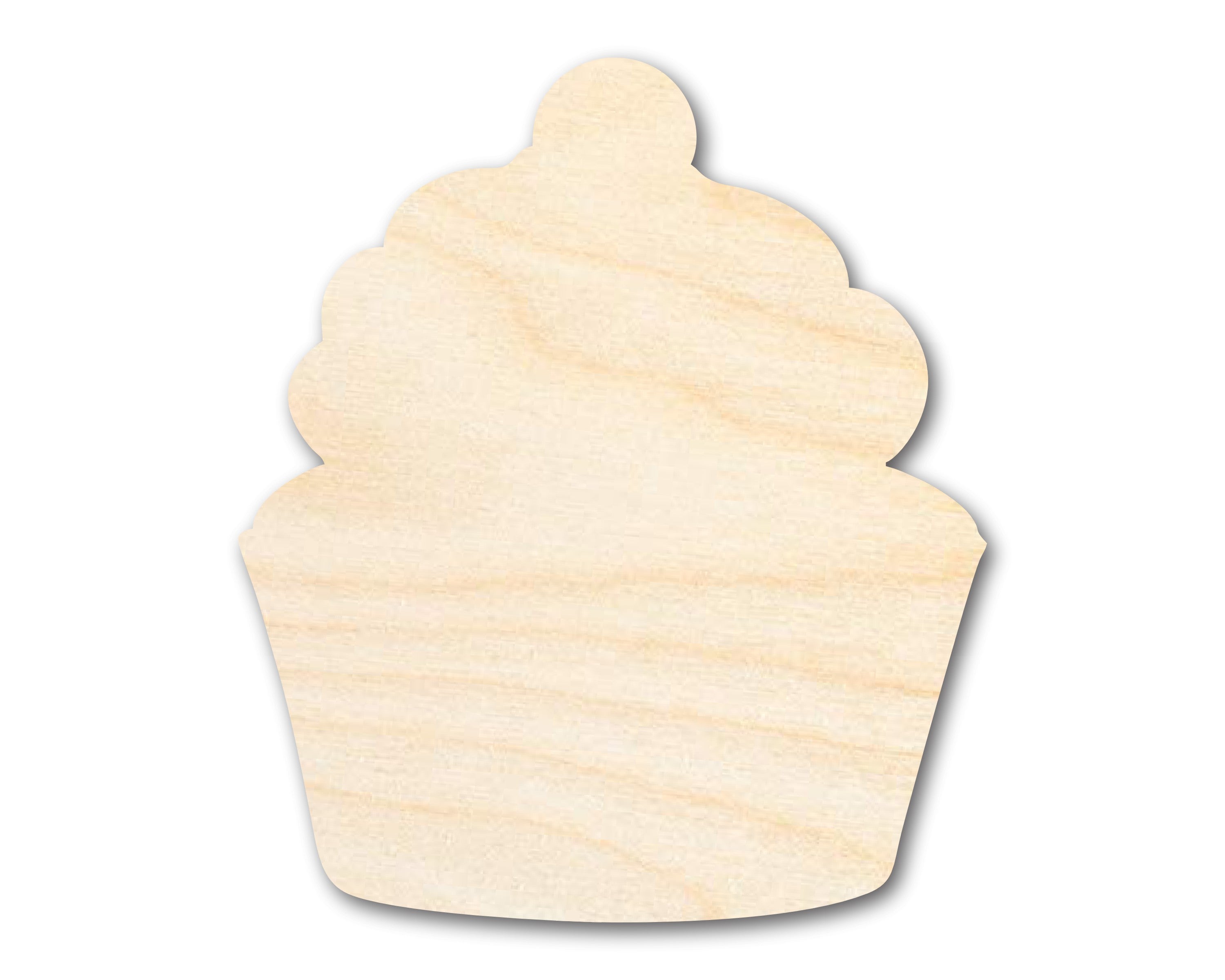 Unfinished Wood Cherry Cupcake Shape - Craft - up to 46"
