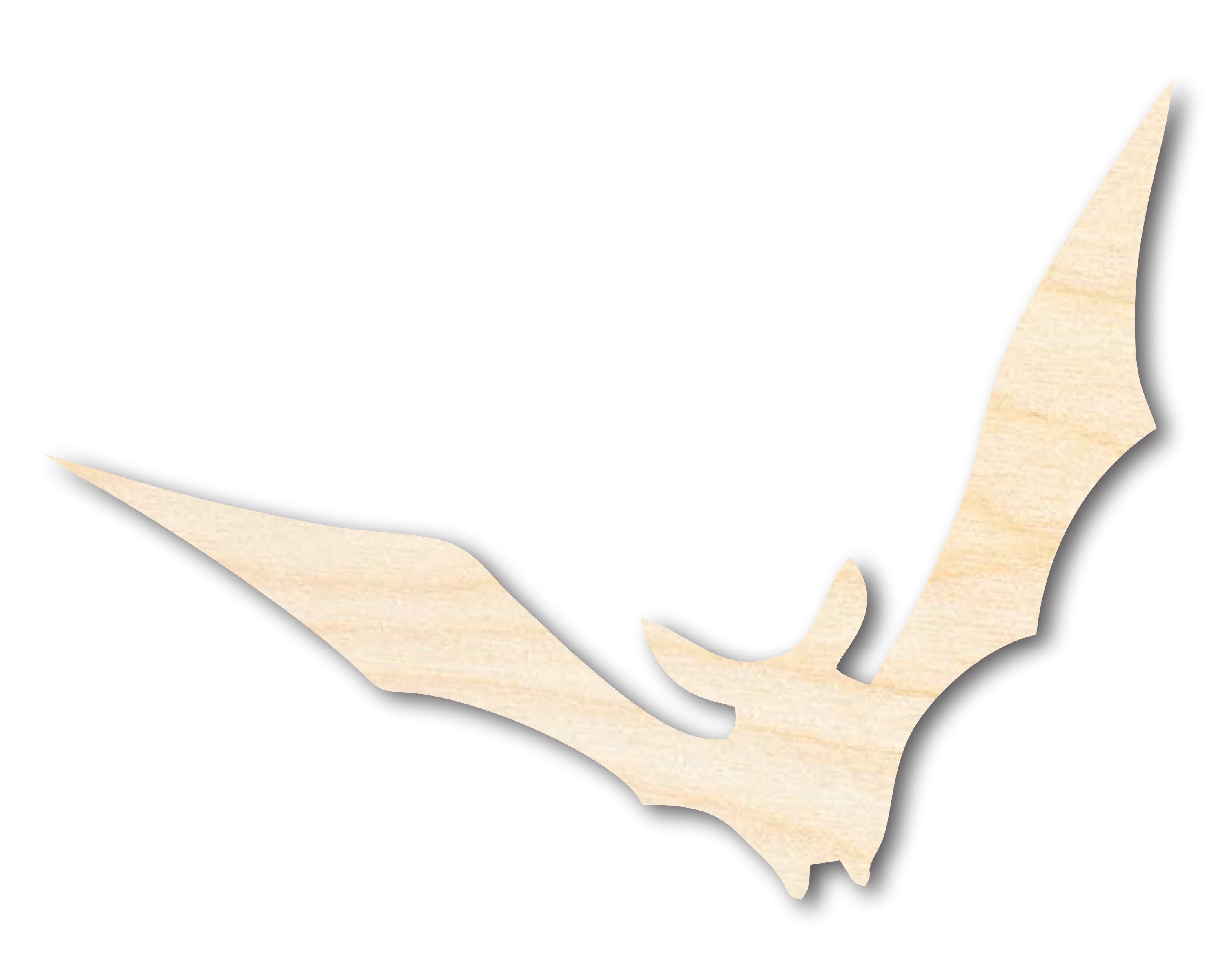 Unfinished Wood Vampire Bat Shape - Craft - up to 46"