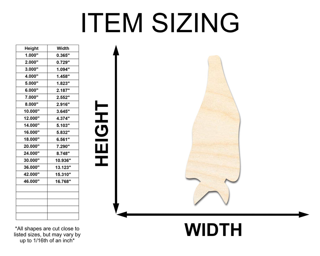 Unfinished Wood Hanging Bat Shape - Craft - up to 46"
