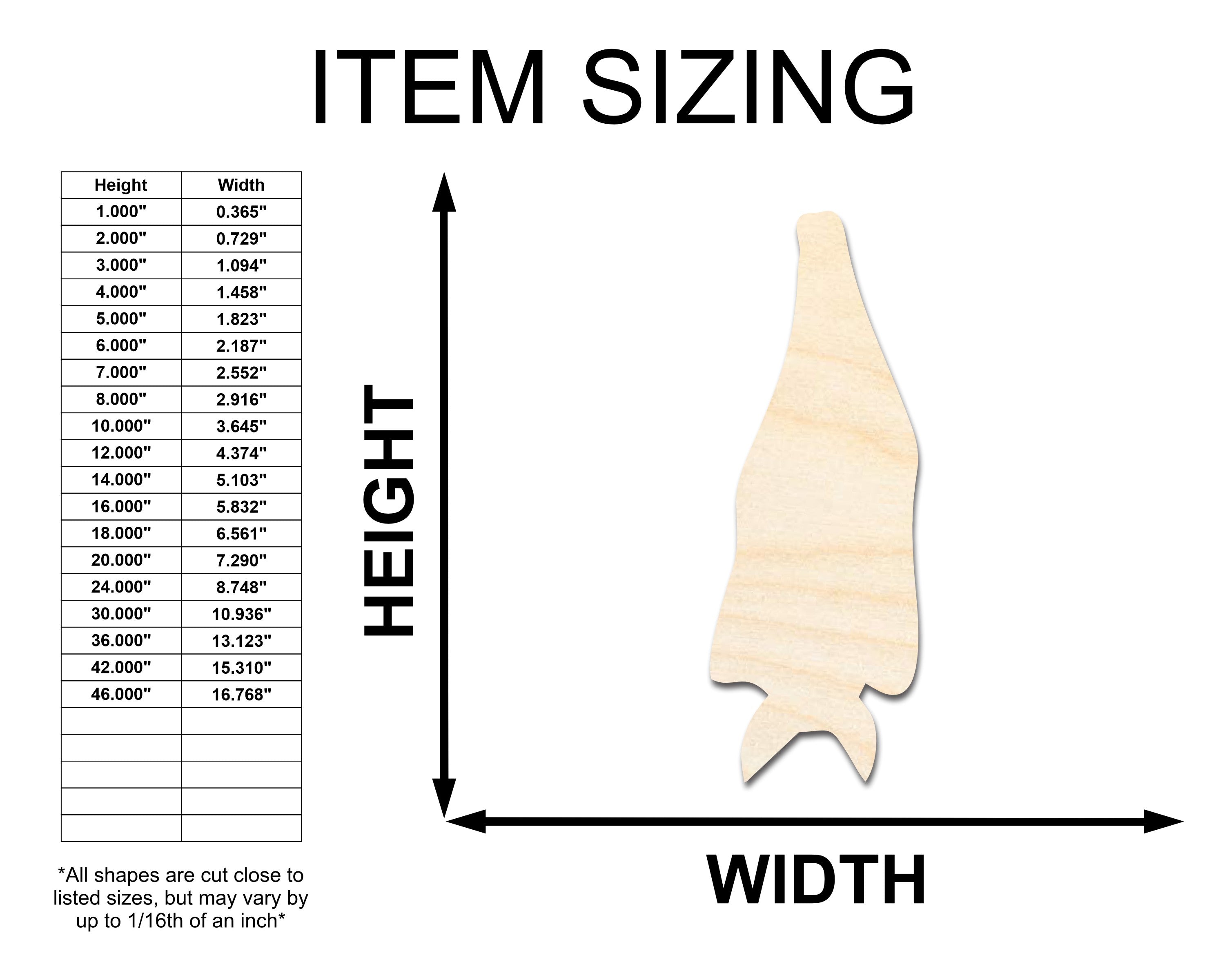 Unfinished Wood Hanging Bat Shape - Craft - up to 46"
