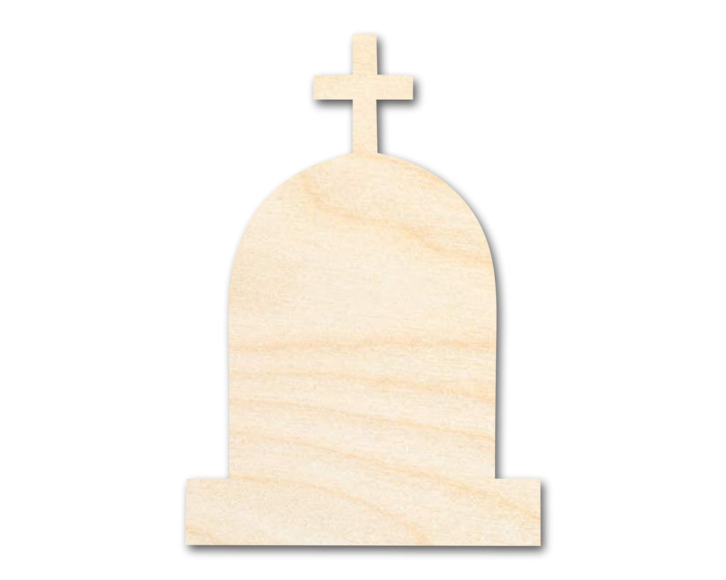 Unfinished Wood Cross Tombstone Shape - Craft - up to 46"
