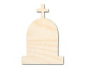 Unfinished Wood Cross Tombstone Shape - Craft - up to 46"