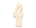 Unfinished Wood Candle Shape - Craft - up to 46"