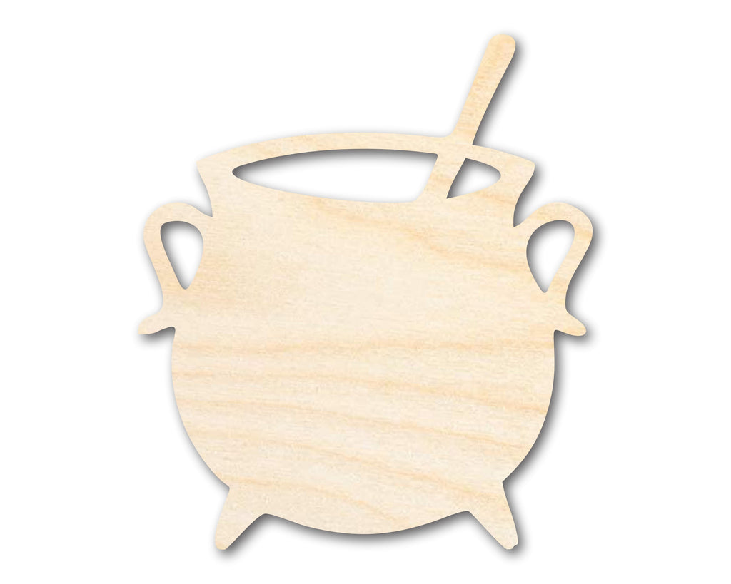 Unfinished Wood Cauldron Brew Shape - Craft - up to 46"