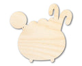 Unfinished Wood Candy Cauldron Shape - Craft - up to 46"