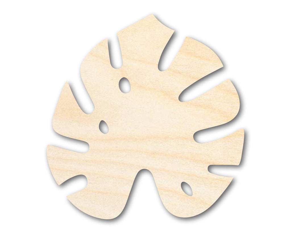 Unfinished Wood Monstera Leaf Shape - Craft - up to 46"