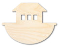 Unfinished Wood Noah's Ark with Windows Shape - Craft - up to 46"