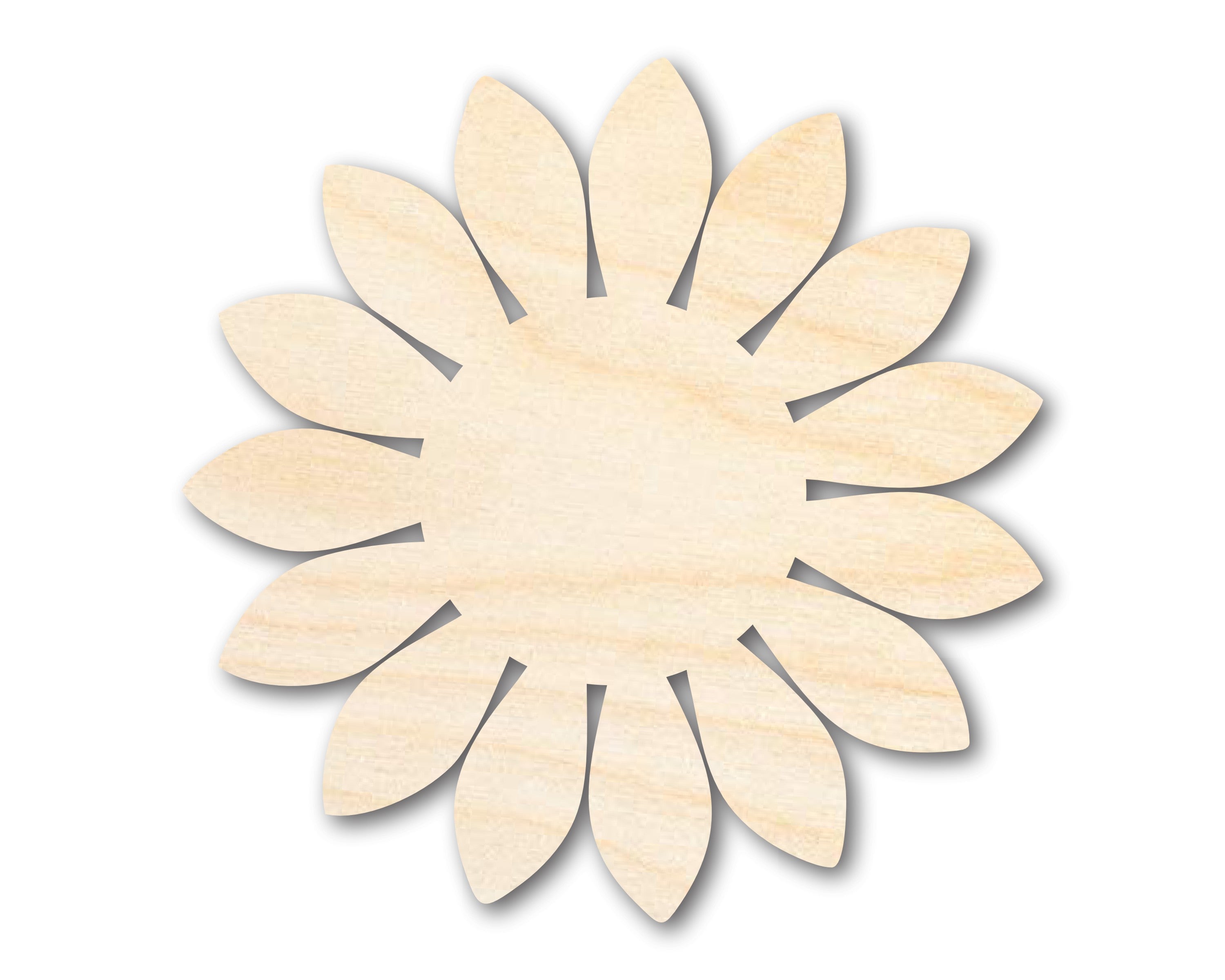 Unfinished Wood Sunflower Shape - Craft - up to 46"