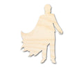 Unfinished Wood Vampire Shape - Craft - up to 46"