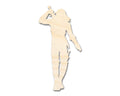Unfinished Wood Swordsman Shape - Craft - up to 46"