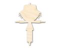 Unfinished Wood Scarecrow Shape - Craft - up to 46"