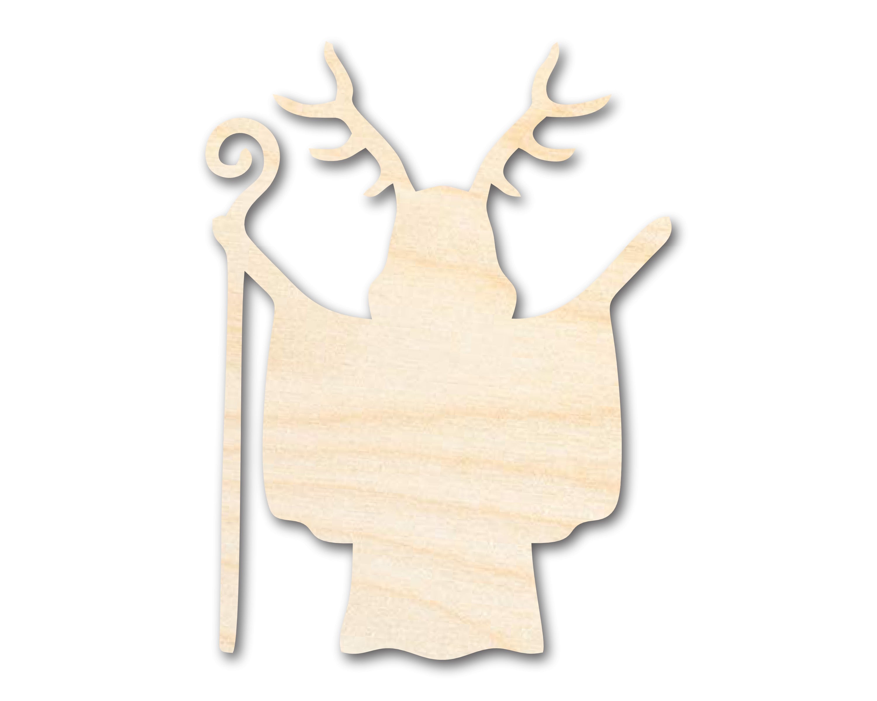 Unfinished Wood Shaman Shape - Craft - up to 46"