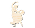 Unfinished Wood Flamenco Dancer Shape - Craft - up to 46"