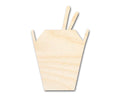 Unfinished Wood Asian Takeout Shape | Craft Cutout | up to 46" DIY