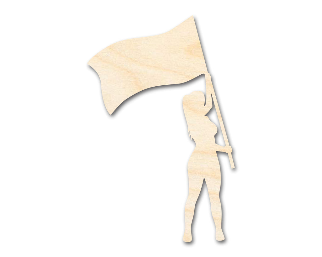 Unfinished Color Guard Shape | Craft Cutout | up to 46" DIY