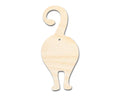 Unfinished Wood Cat Backside Shape - Pet Craft - up to 46"