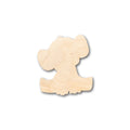 Unfinished Wood Baby Elephant Shape - Craft - up to 46" DIY