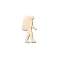 Unfinished Wood Boy Hike Shape - Craft - up to 46" DIY