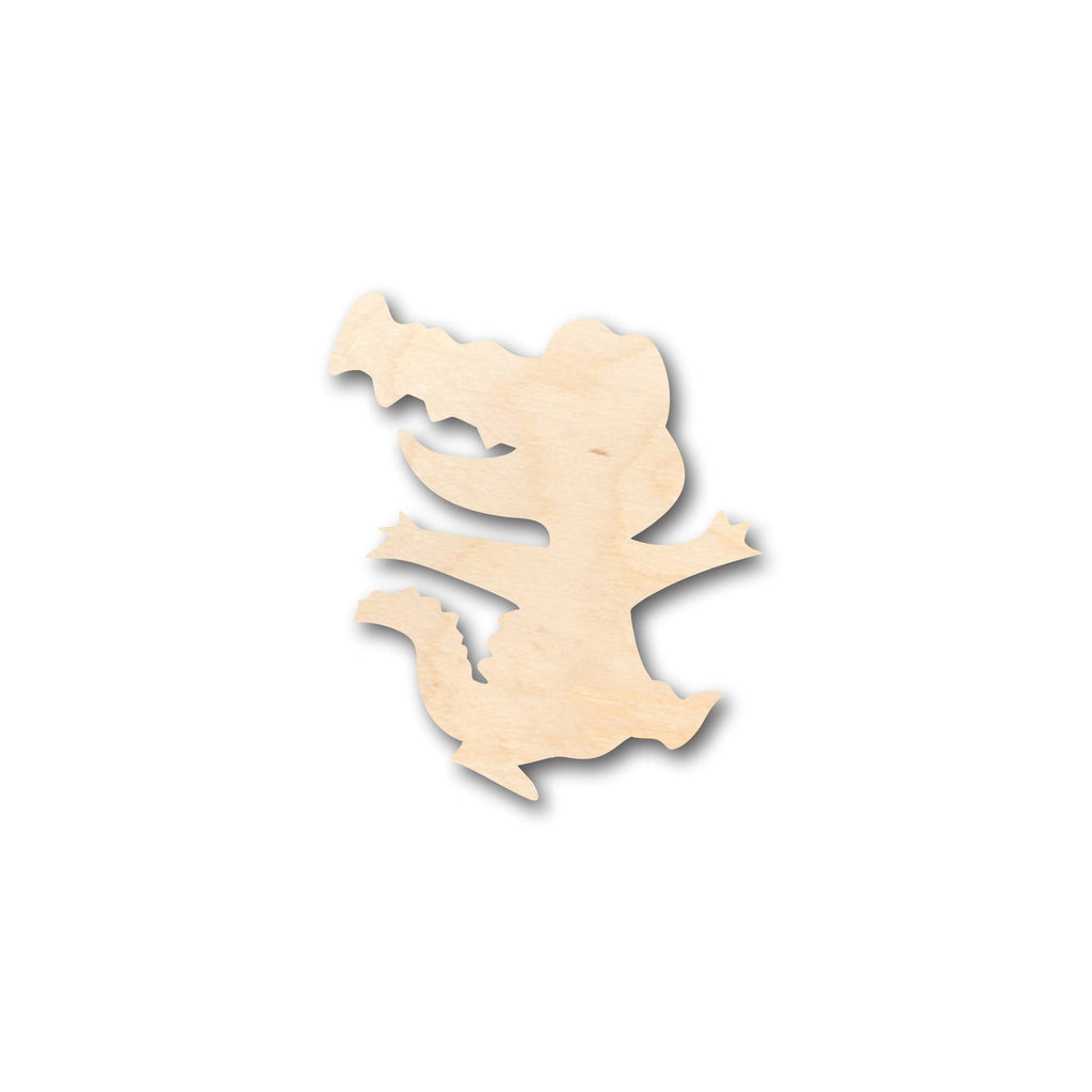 Unfinished Wood Cute Alligator Shape - Craft - up to 46" DIY