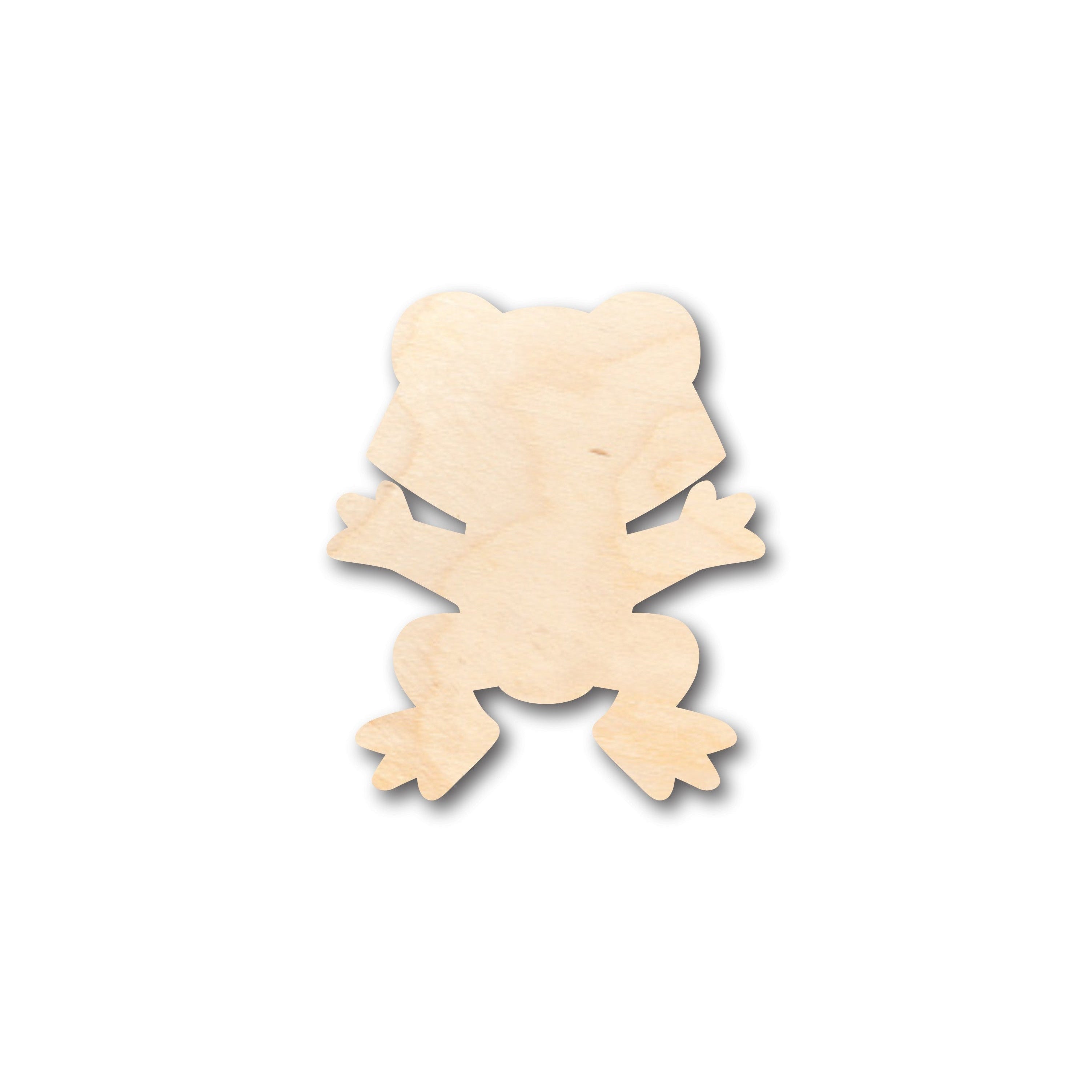 Unfinished Wood Cute Frog Shape - Craft - up to 46" DIY