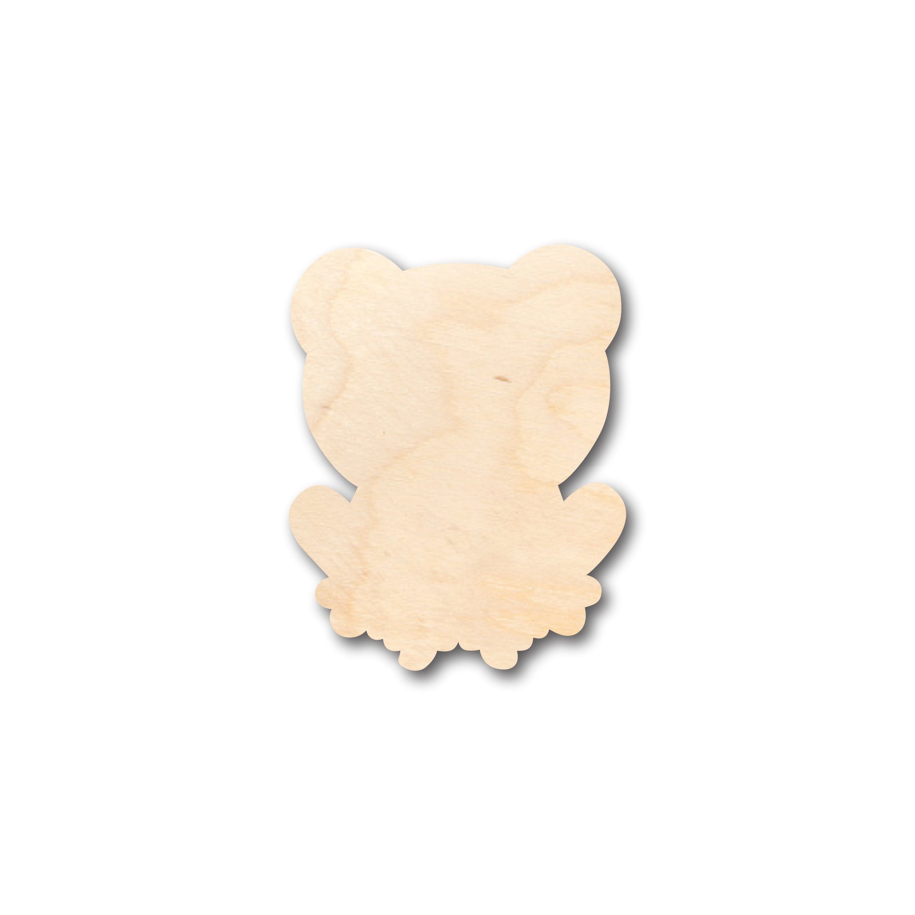 Unfinished Wood Cute Frog Shape - Craft - up to 46" DIY