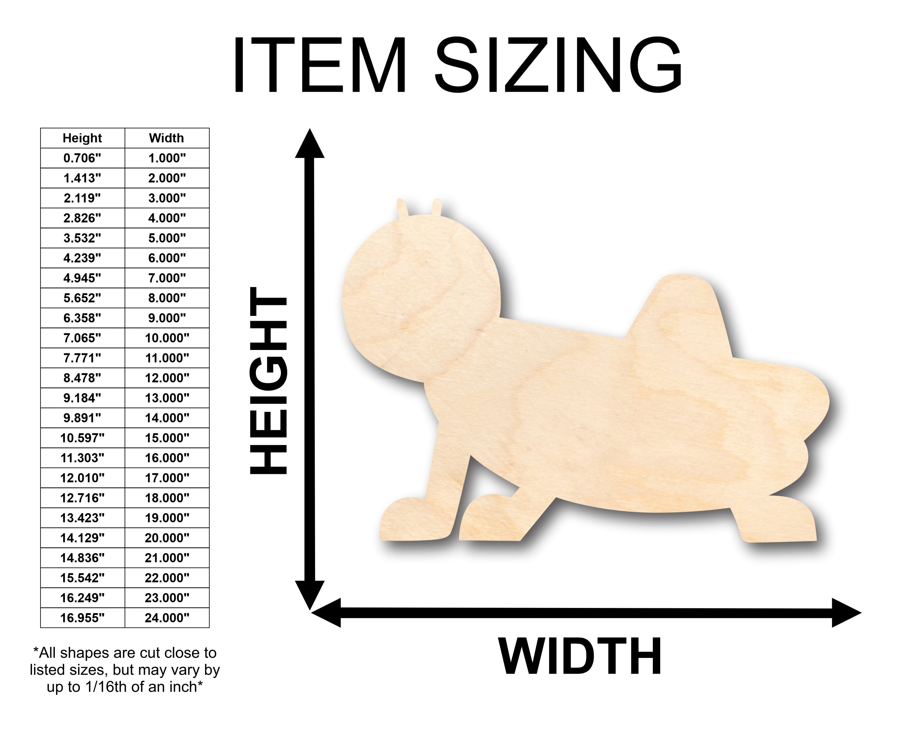 Unfinished Wood Cute Grasshopper Shape - Craft - up to 46" DIY