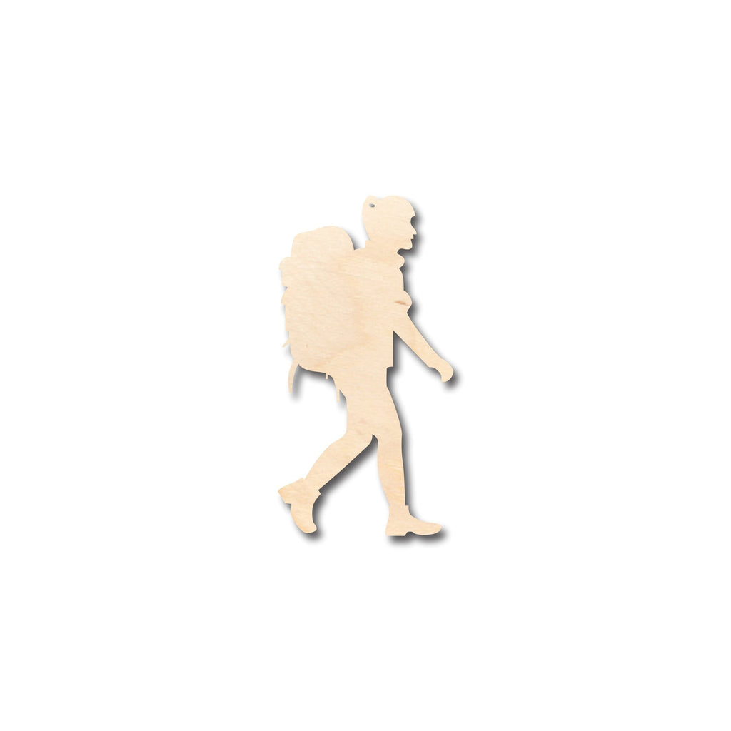 Unfinished Wood Girl Hike Shape - Craft - up to 46" DIY