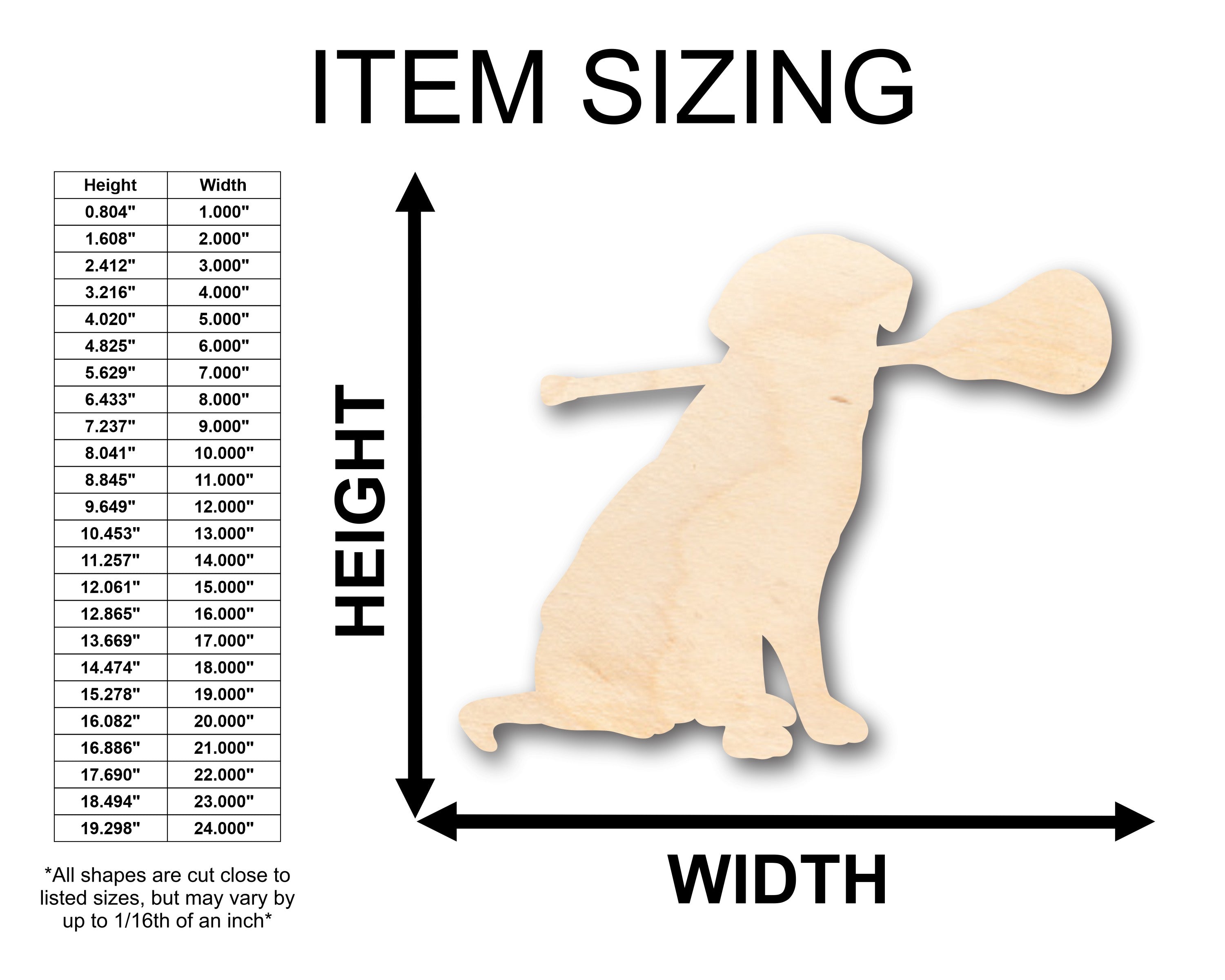 Unfinished Wood Lacrosse Dog Shape - Craft - up to 46" DIY