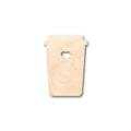Unfinished Wood Latte Shape - Craft - up to 46" DIY