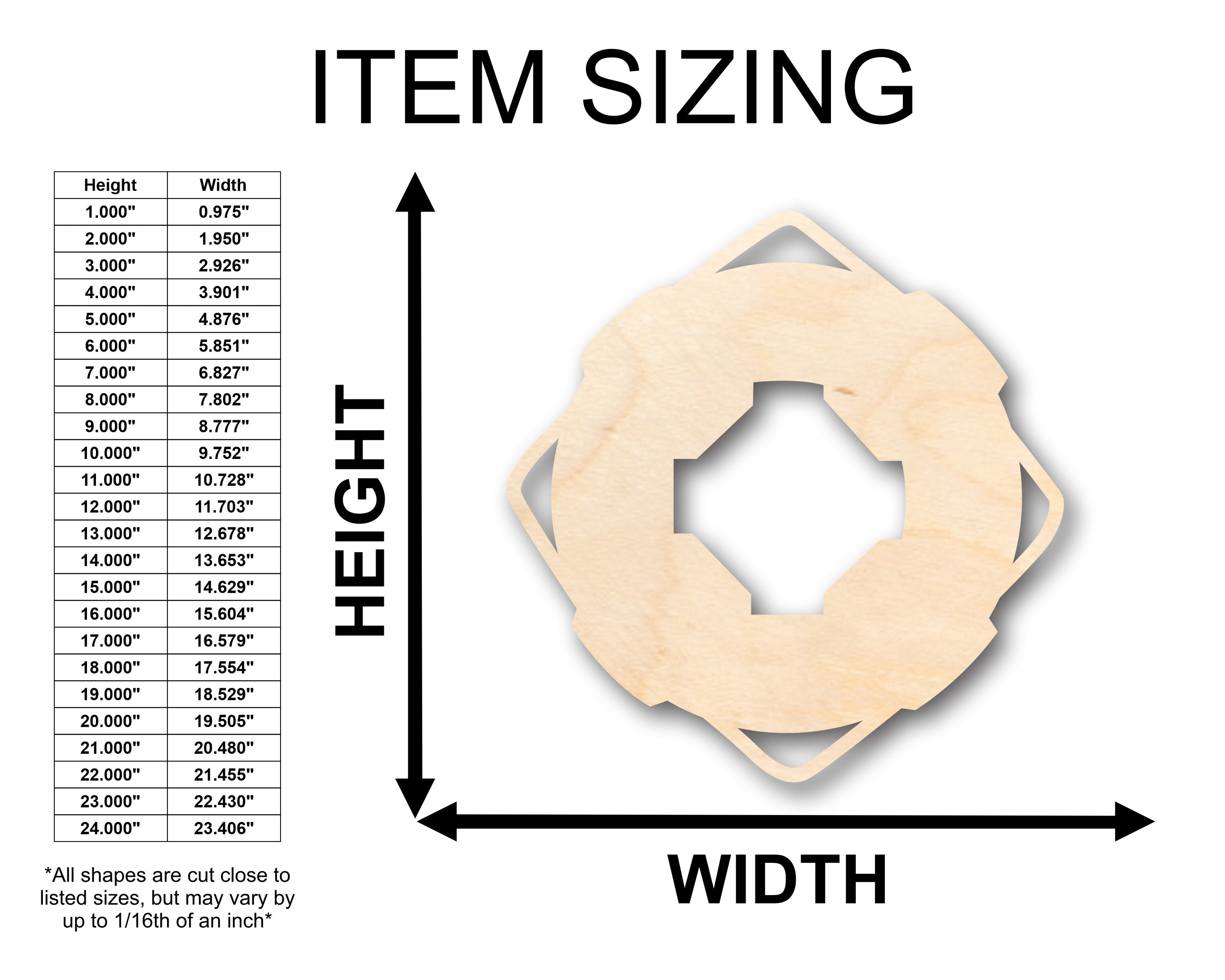 Unfinished Wood Lifesaver Shape - Craft - up to 46" DIY