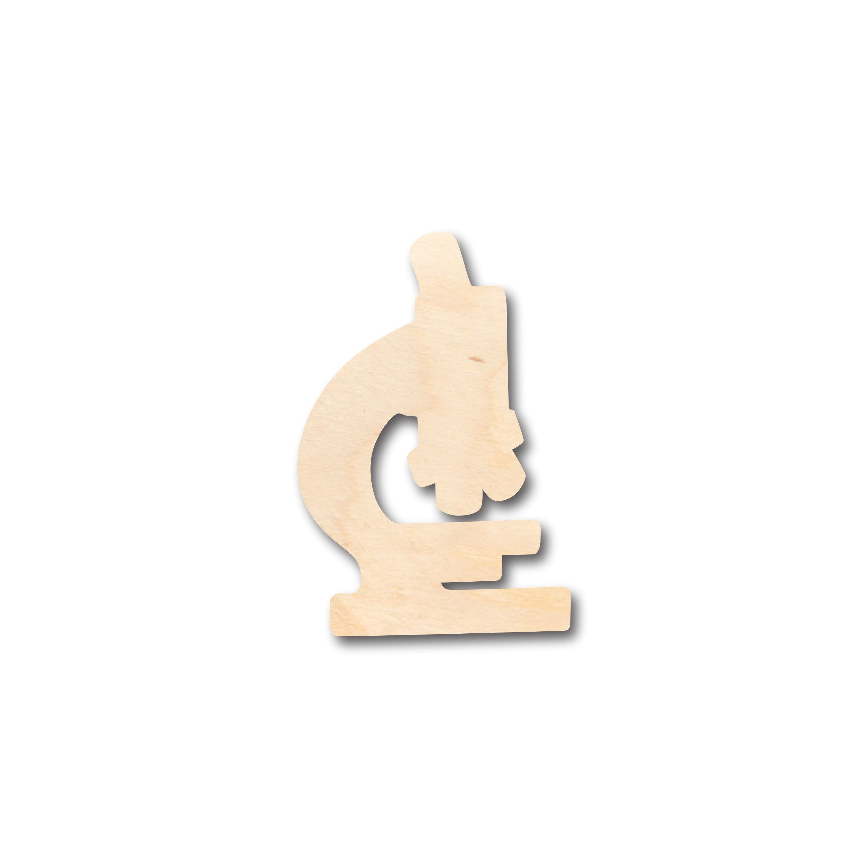 Unfinished Wood Microscope Shape - Craft - up to 46" DIY