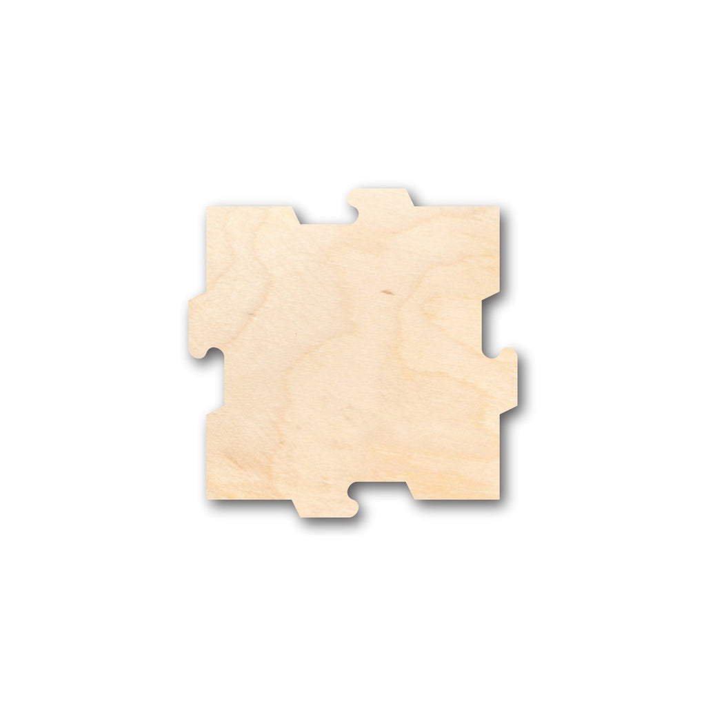 Unfinished Wood Puzzle Piece Interlocking Shape - Craft - up to 46" DIY