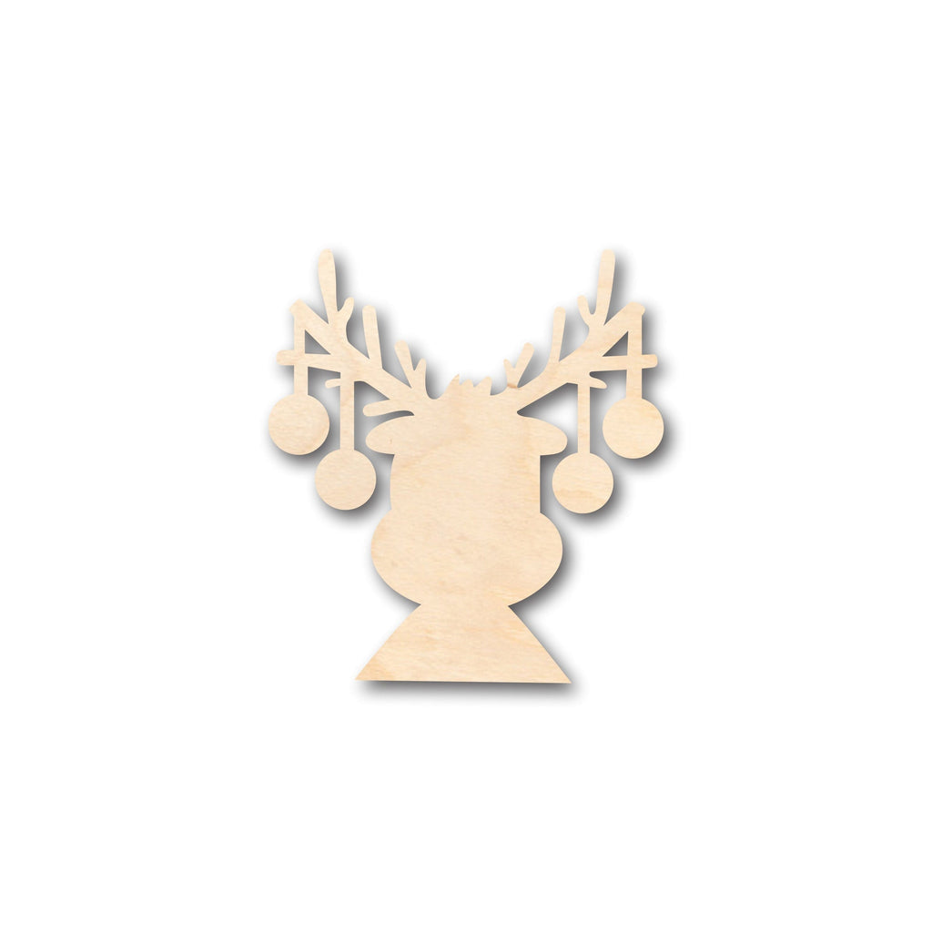 Unfinished Wood Reindeer Antler Ornaments Shape - Craft - up to 46" DIY