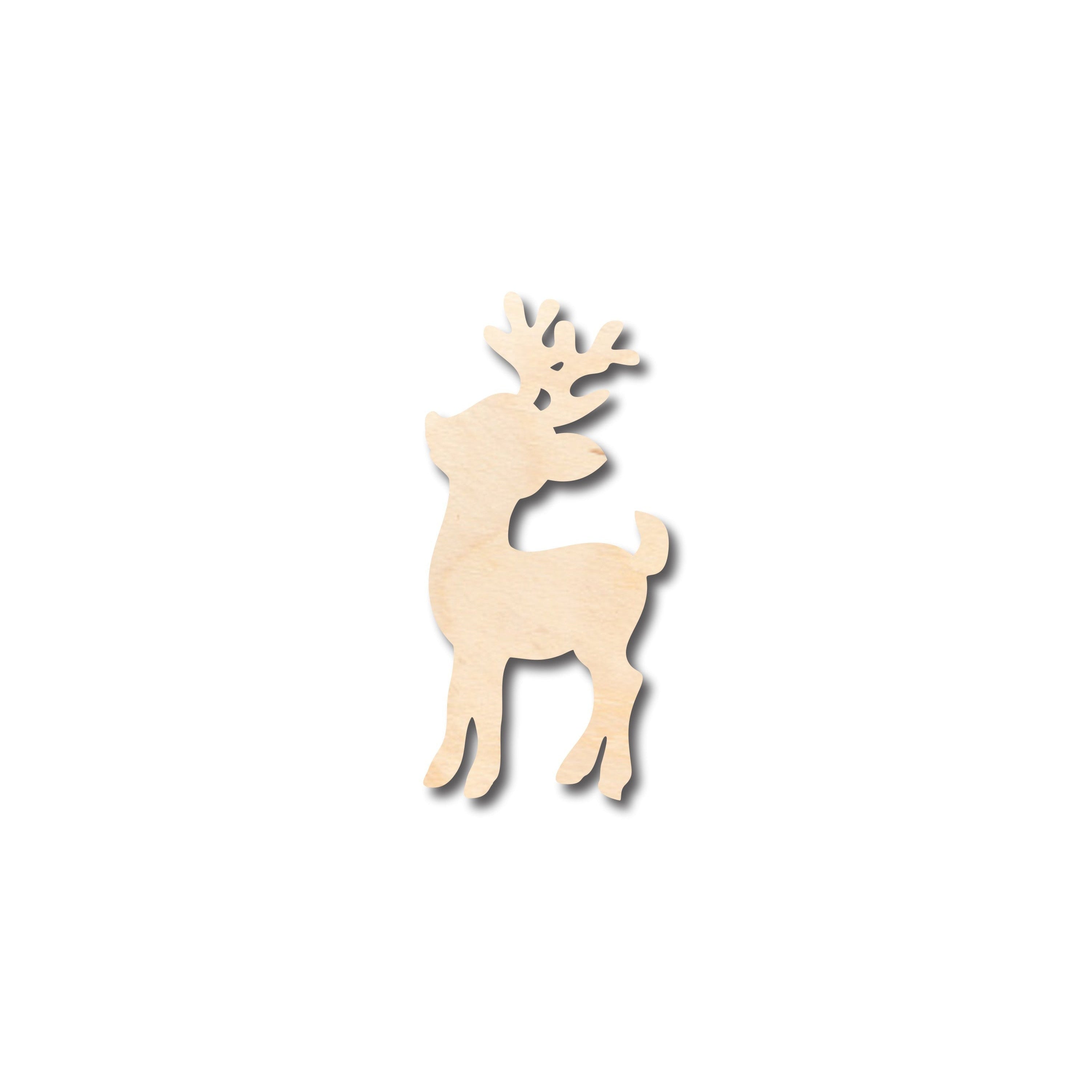 Unfinished Wood Santa's Reindeer Shape - Craft - up to 46" DIY