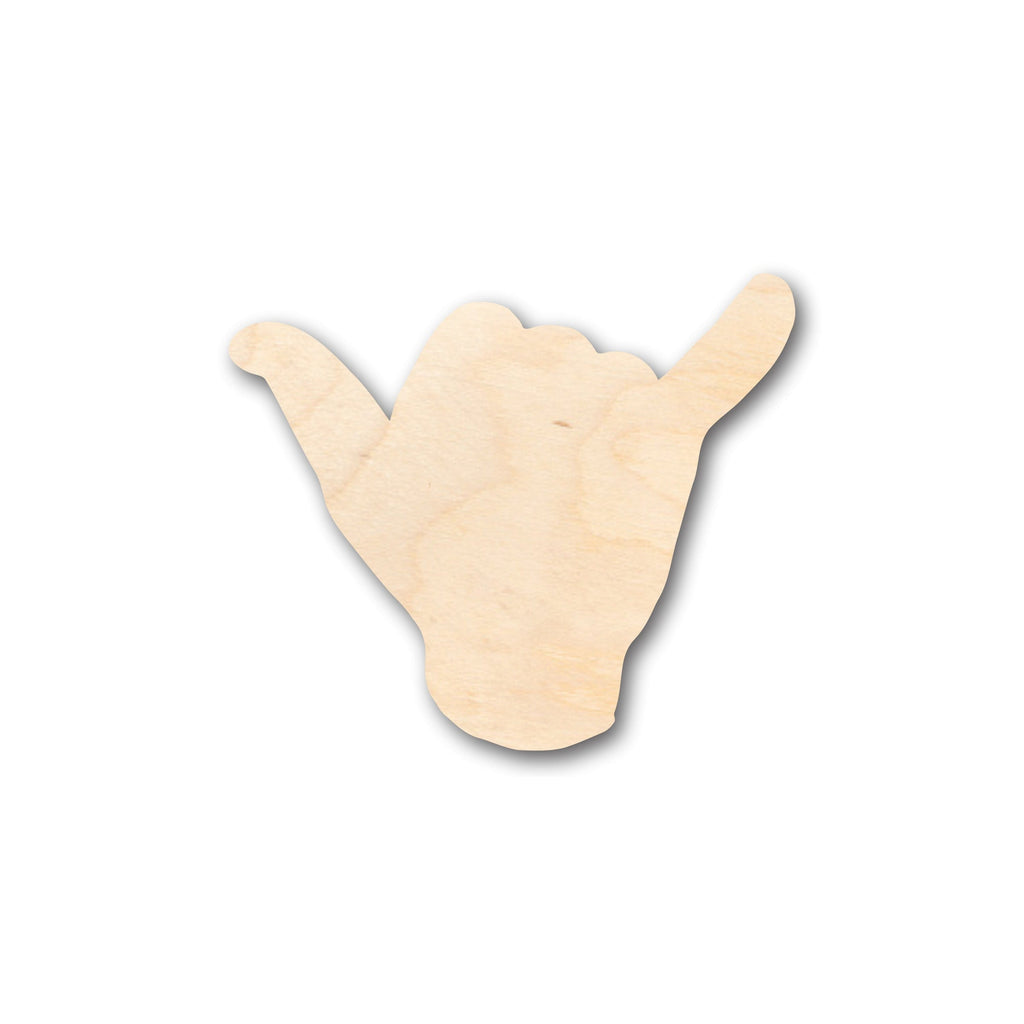 Unfinished Wood Shaka Shape - Craft - up to 46" DIY