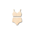 Unfinished Wood Swimsuit Bikini Shape - Craft - up to 46" DIY