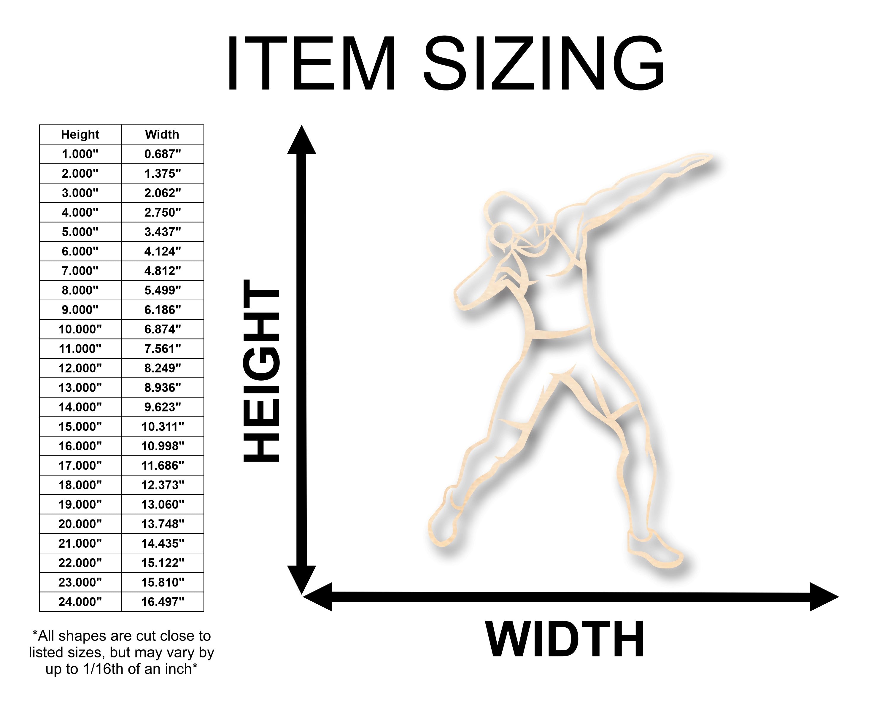 Unfinished Wood Track Thrower Shot Put Shape - Craft - up to 46" DIY