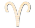 Unfinished Wood Aries Sign Shape - Zodiac Craft - up to 46"