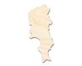 Unfinished Wood Sal Island Shape - Cabo Verde Craft - up to 46" DIY