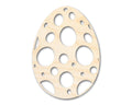 Unfinished Wood Spotted Egg Shape - Easter Craft - up to 46" DIY