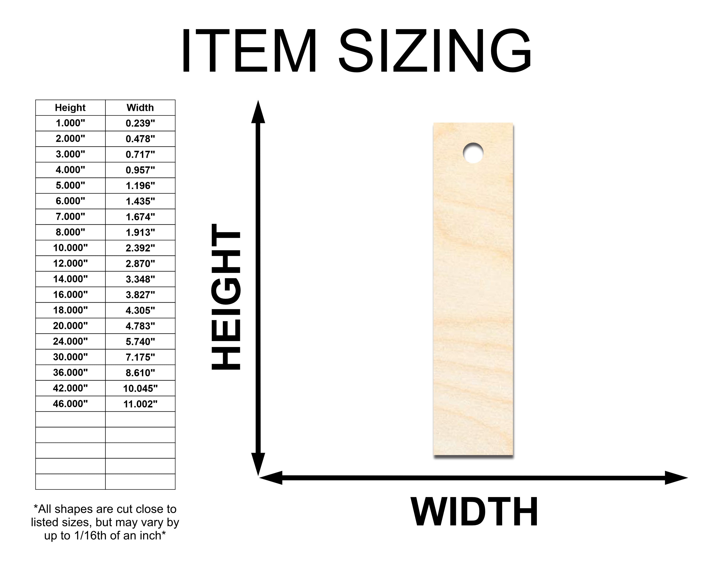 Unfinished Wood Rectangle Earring Blank Pair - DIY Jewelry Craft - Available in 1" to 3"