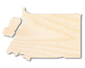 Unfinished Wood Equatorial Guinea Country Shape - Central African Craft - up to 46" DIY
