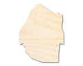 Unfinished Wood Eswatini Country Shape - South African Craft - up to 46" DIY