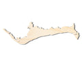 Unfinished Wood Grand Bahama Island Country Shape - Caribbean Craft - up to 46" DIY