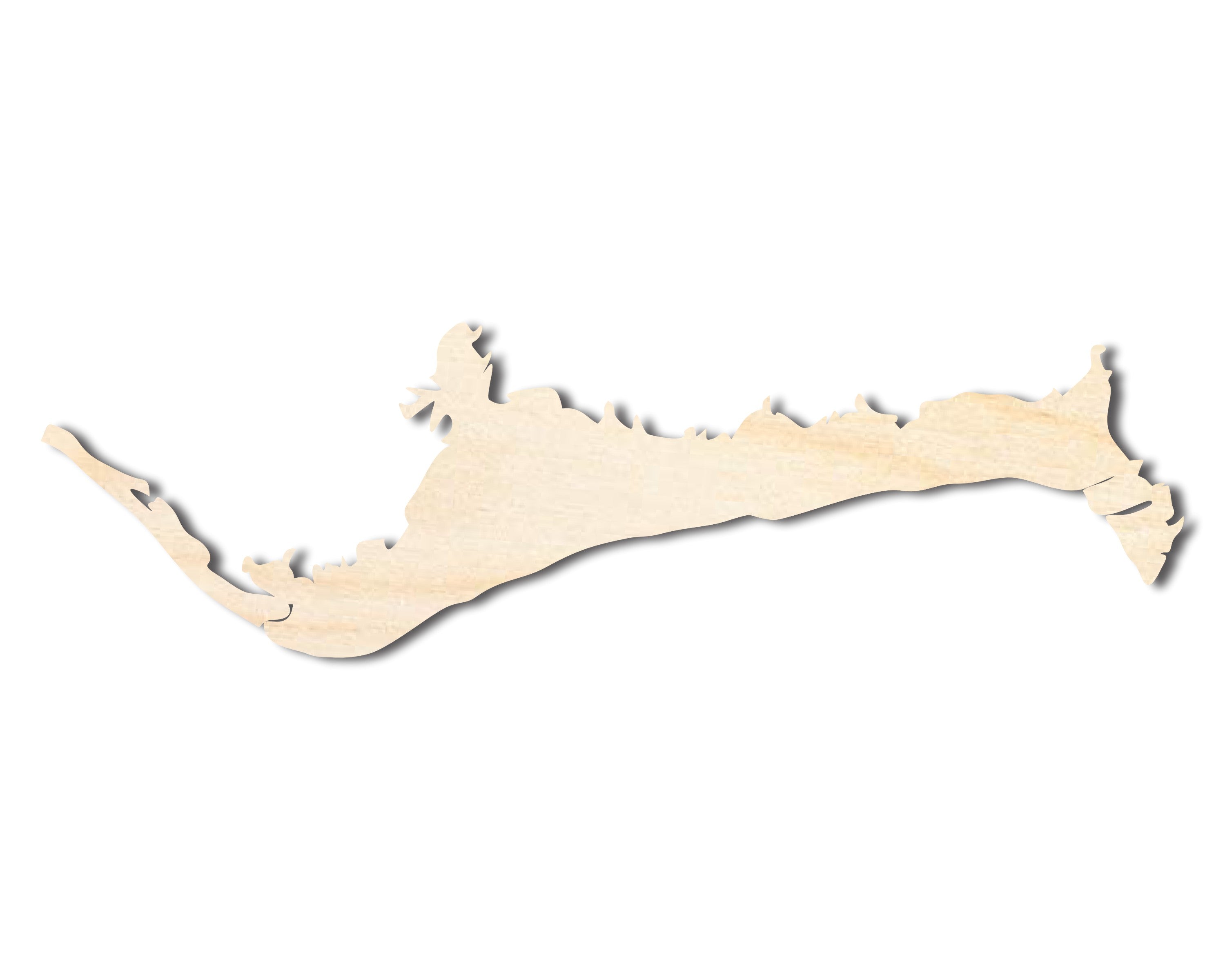 Unfinished Wood Grand Bahama Island Country Shape - Caribbean Craft - up to 46" DIY