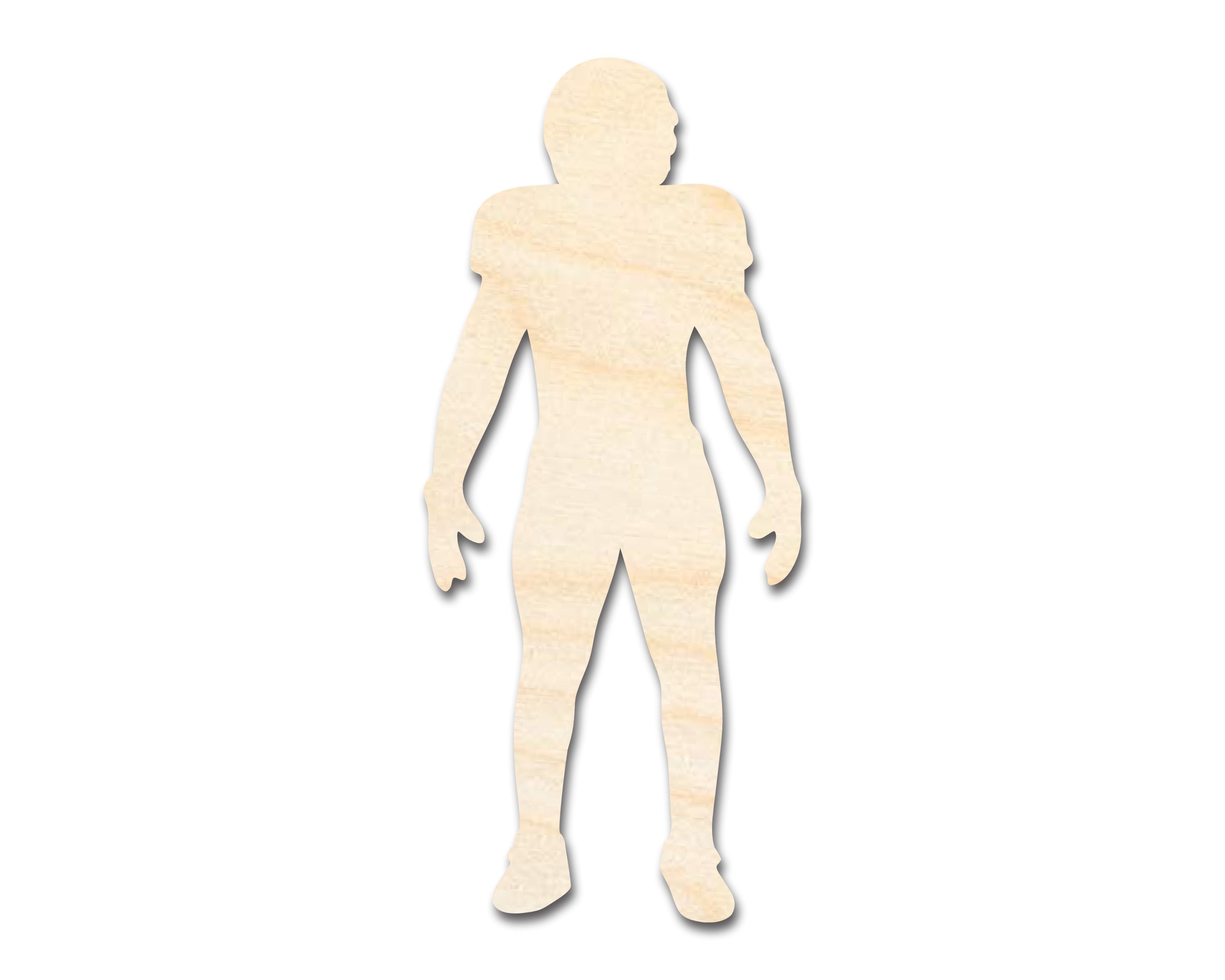 Unfinished Wood Football Player Silhouette | DIY Sports Craft Cutout | up to 46" DIY
