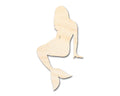 Unfinished Wood Mermaid Silhouette | DIY Craft Cutout | up to 46" DIY
