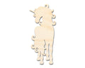 Unfinished Wood Swirly Unicorn Silhouette | DIY Mythical Craft Cutout | up to 46" DIY
