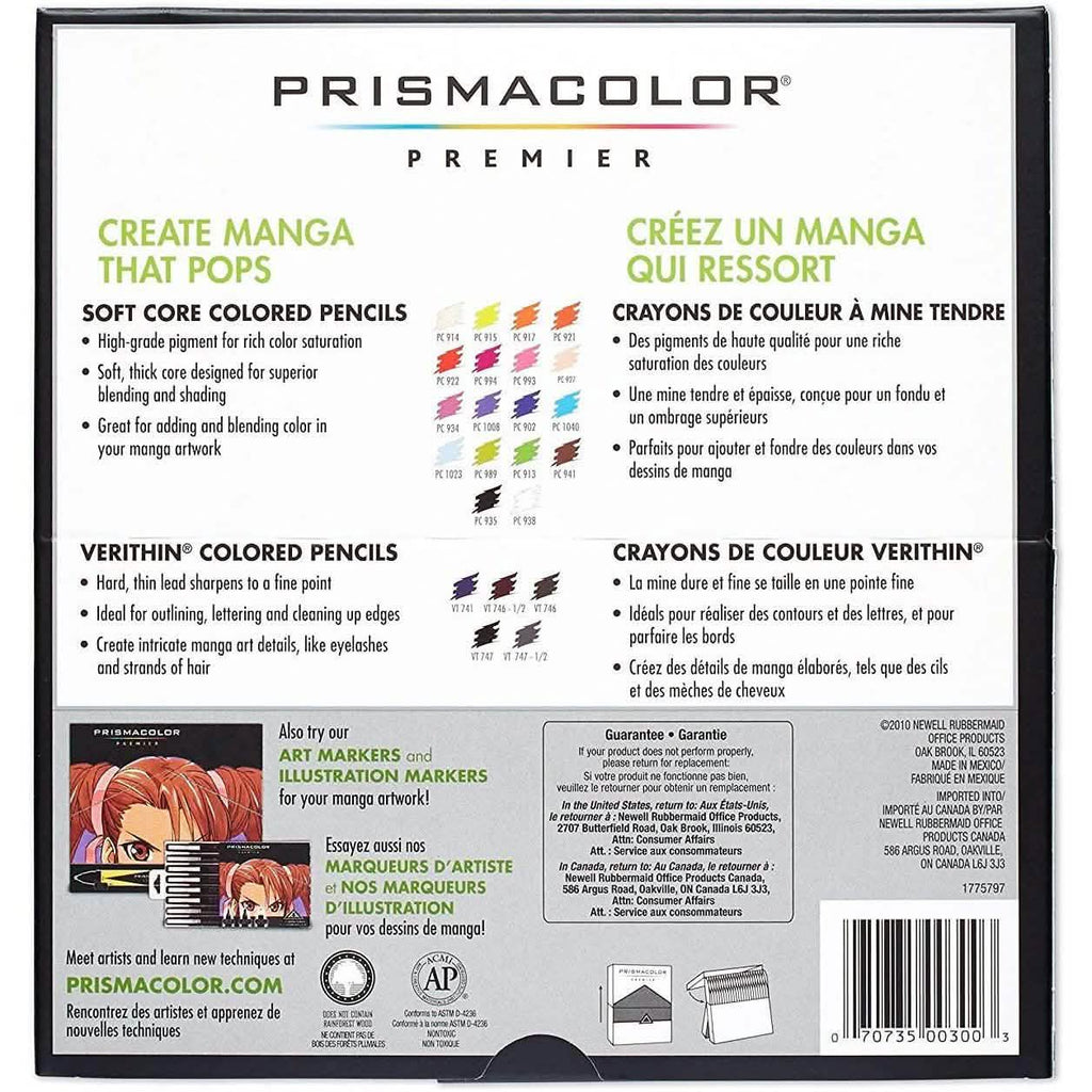23-Piece: Prismacolor 1774800 Premier Colored Pencils